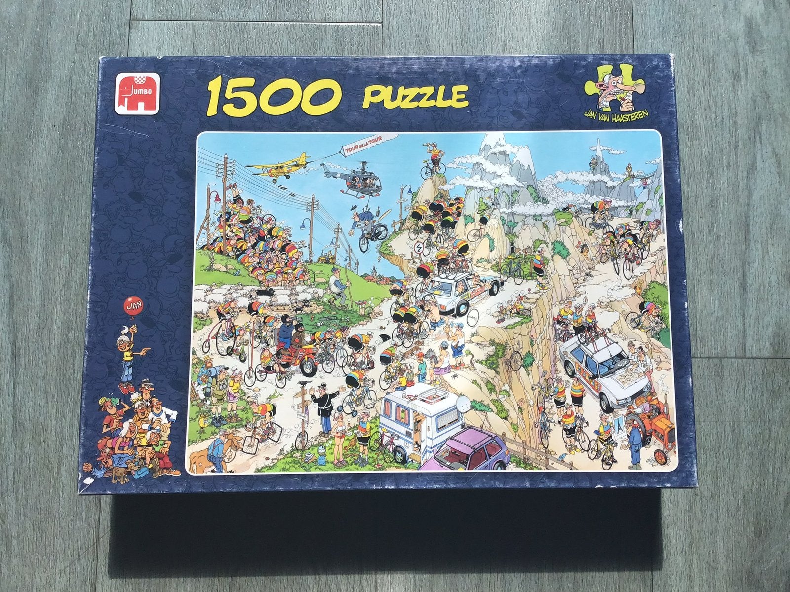 Jan van Haasteren Tour de France 1500 stukjes, Ophalen, 500 t/m 1500 stukjes, Gebruikt, Legpuzzel