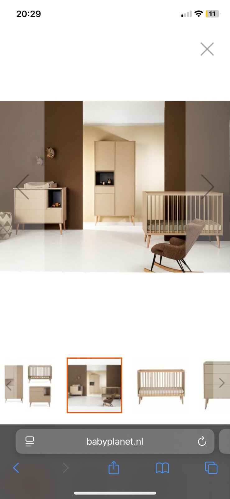Quax kinderkamer kleur latte/eiken. Als nieuw!, Ophalen, Zo goed als nieuw, 25 tot 50 cm, Minder dan 100 cm