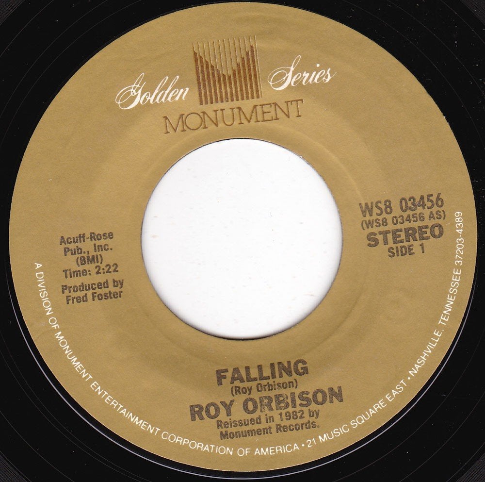 Roy Orbison - Falling 7"45, Ophalen of Verzenden, Zo goed als nieuw, 7 inch, Pop