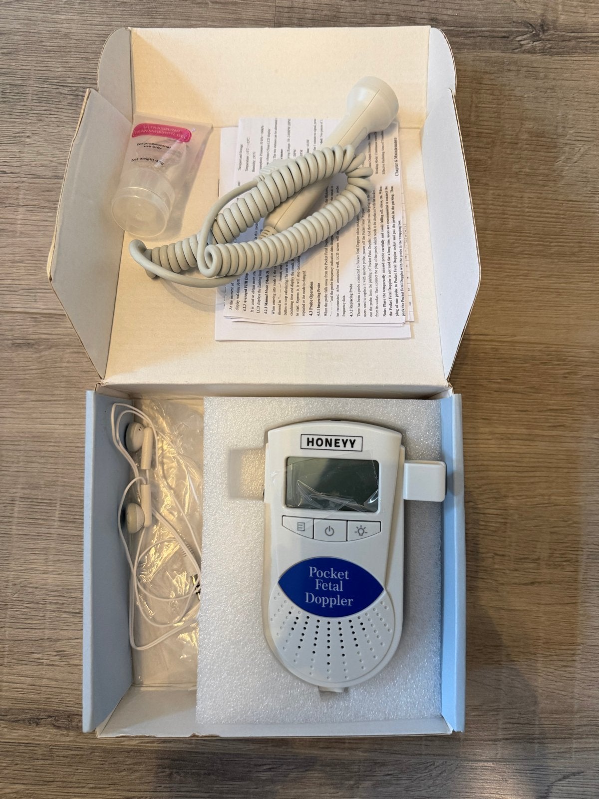 Honeyy Pocket Foetale Doppler - Luister naar je baby's harts, Ophalen of Verzenden, Zo goed als nieuw