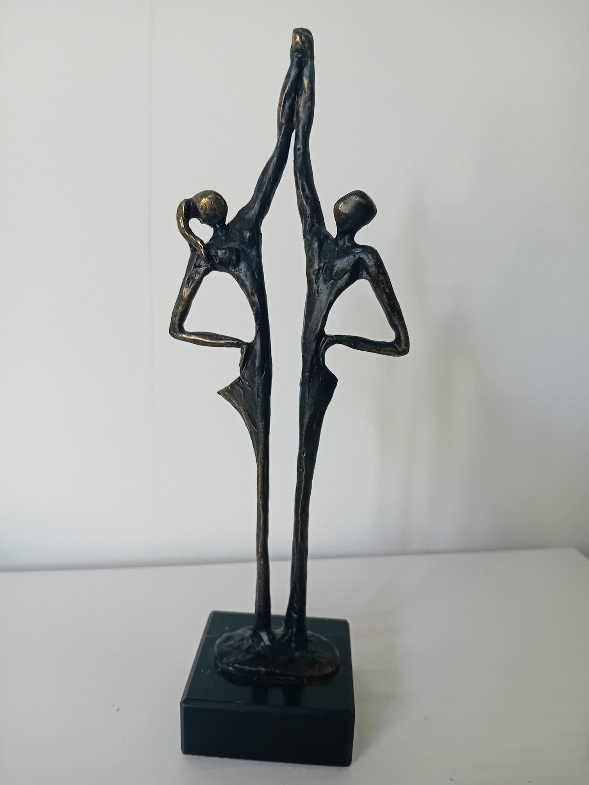 Ger van Tankeren - De Verbinding, Gepatineerd, Ophalen of Verzenden, 20 - 50 cm, Beeld