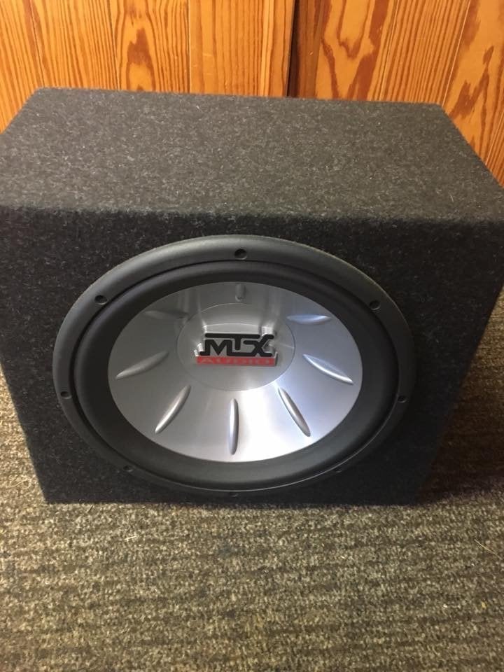 SUBWOOFERKIST MET WOOFER MTX 600 WATT, Auto diversen, Ophalen, Gebruikt