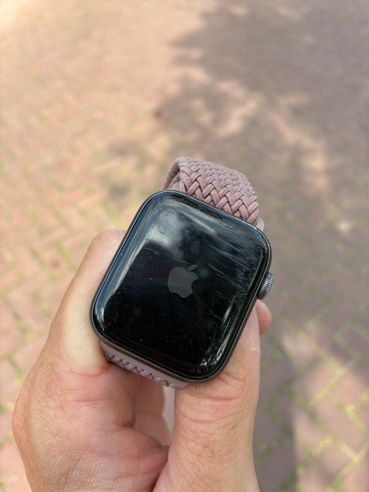 Apple Watch Series 5 44mm, Gebruikt, Zwart, IOS, Ophalen of Verzenden