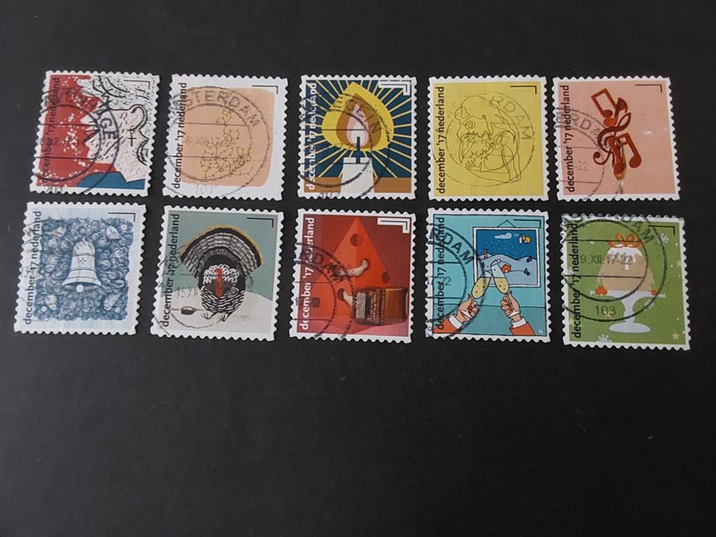 Nederland, NVPH 3588 t/m 3597, Verzenden, Na 1940, Gestempeld