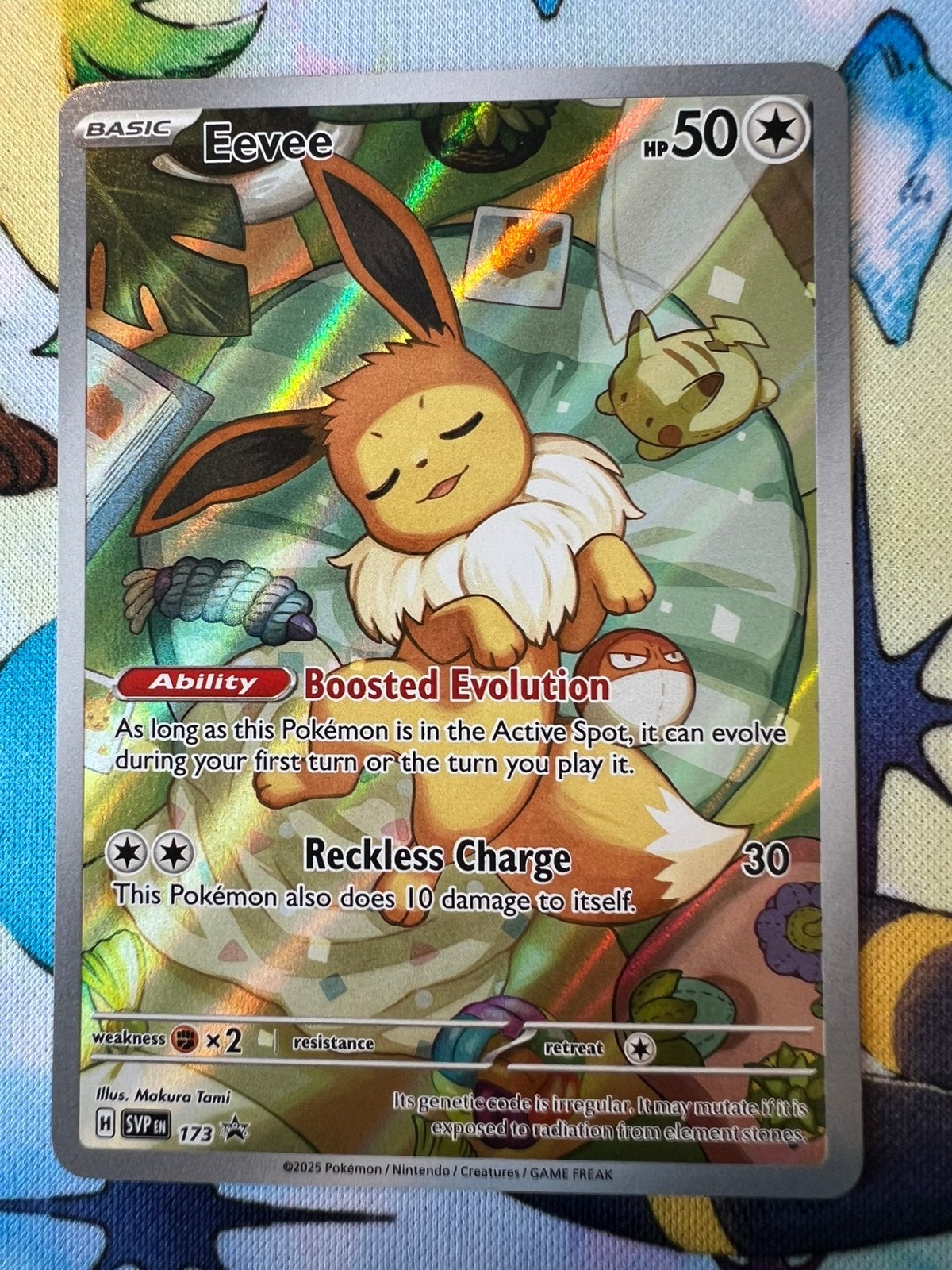 Eevee 173 Prismatic Evolutions, Ophalen, Zo goed als nieuw, Losse kaart, Foil