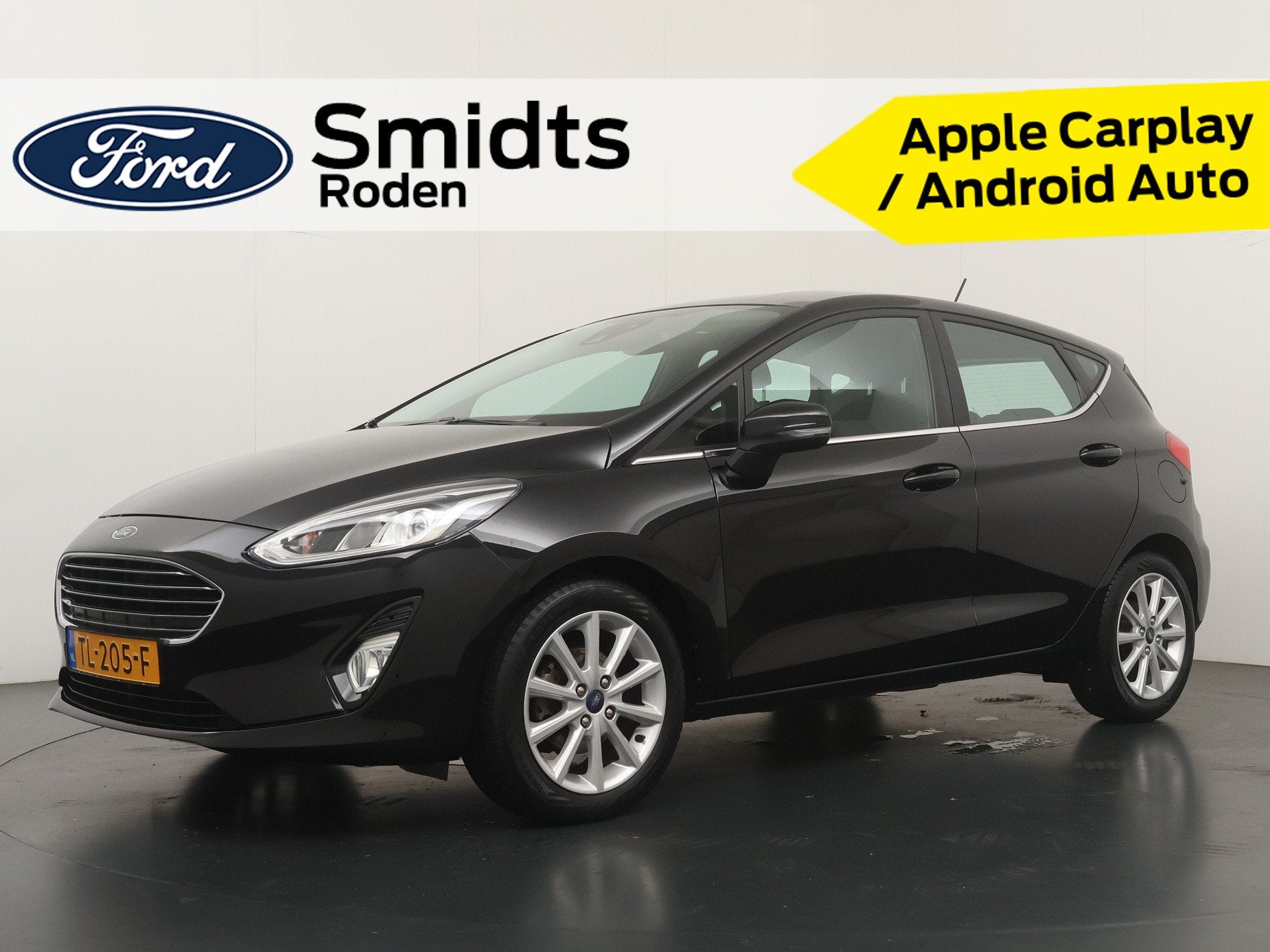Ford Fiesta 100PK EcoBoost Titanium 5drs | Navigatie | Clima, Auto's, Dealer onderhouden, Gebruikt, Start-stop-systeem, Origineel Nederlands