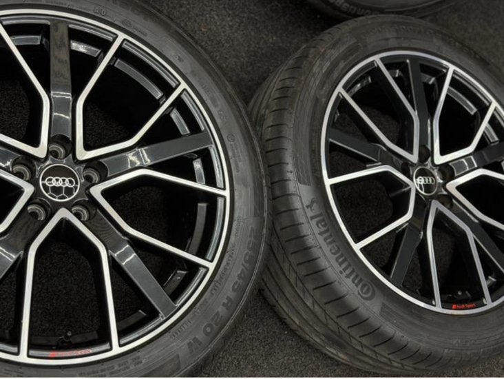 Originele Audi Q5 SQ5 80A Audi Sport 20 inch zwarte velgen, Ophalen, 255 mm, Velg(en), Nieuw