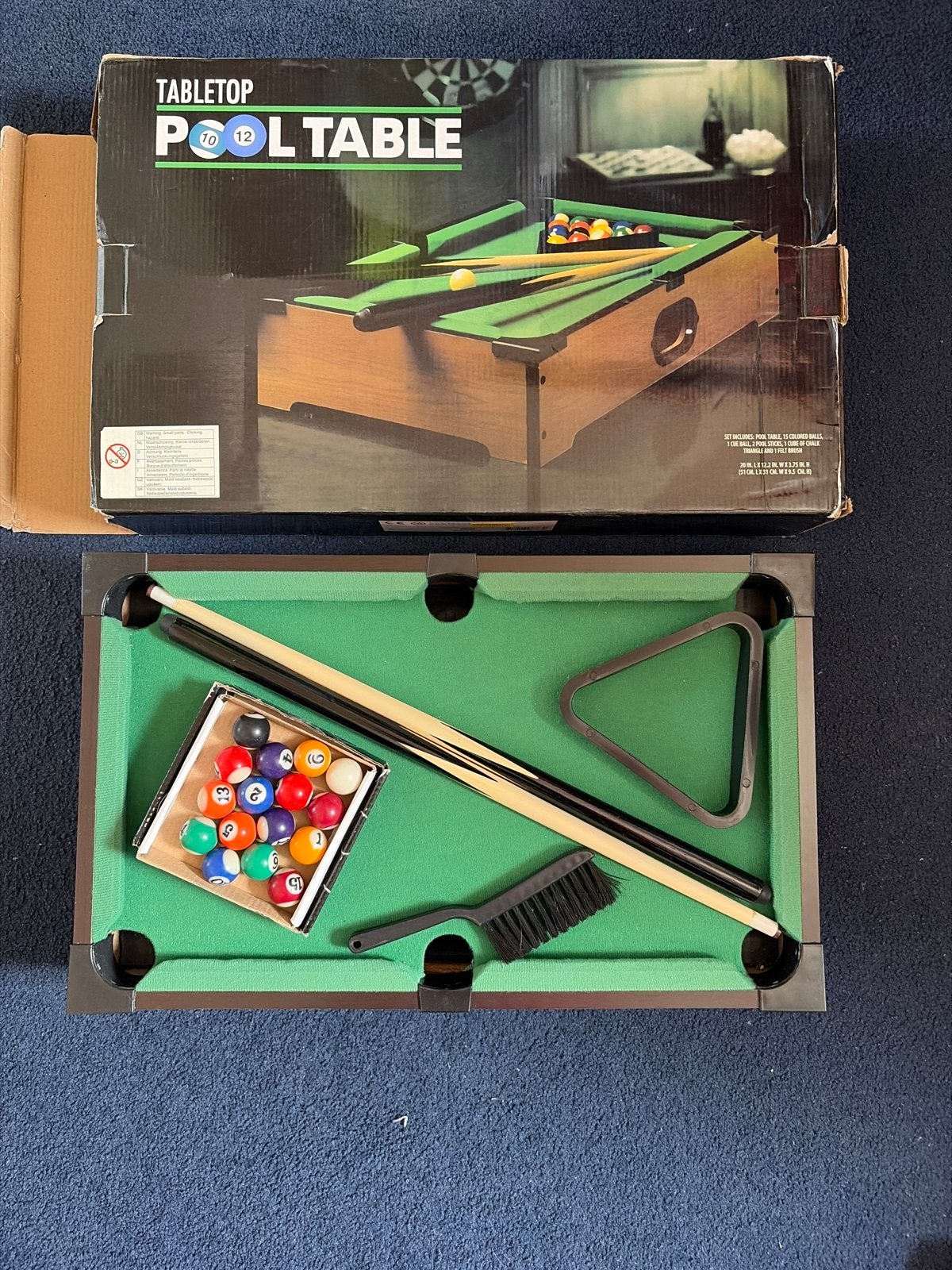 Tabletop Pooltafel - Compact en Compleet, Ophalen of Verzenden, Zo goed als nieuw, Pooltafel