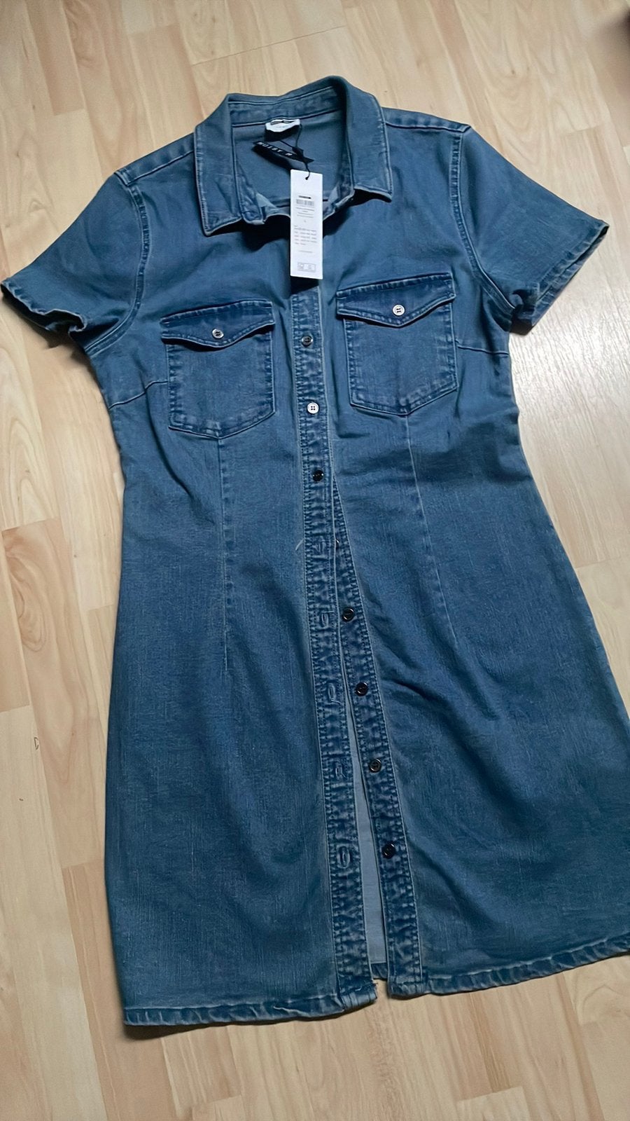 Nieuw spijkerjurk maat L, Kleding | Dames, Maat 38/40 (M), Blauw, Nieuw, Ophalen of Verzenden