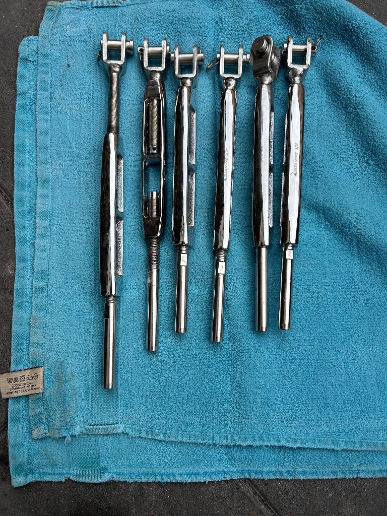 tk:6x Blue Wave RVS Wantspanner 1/2" Zeilboot Verstaging, Ophalen of Verzenden, Zo goed als nieuw, Overige typen