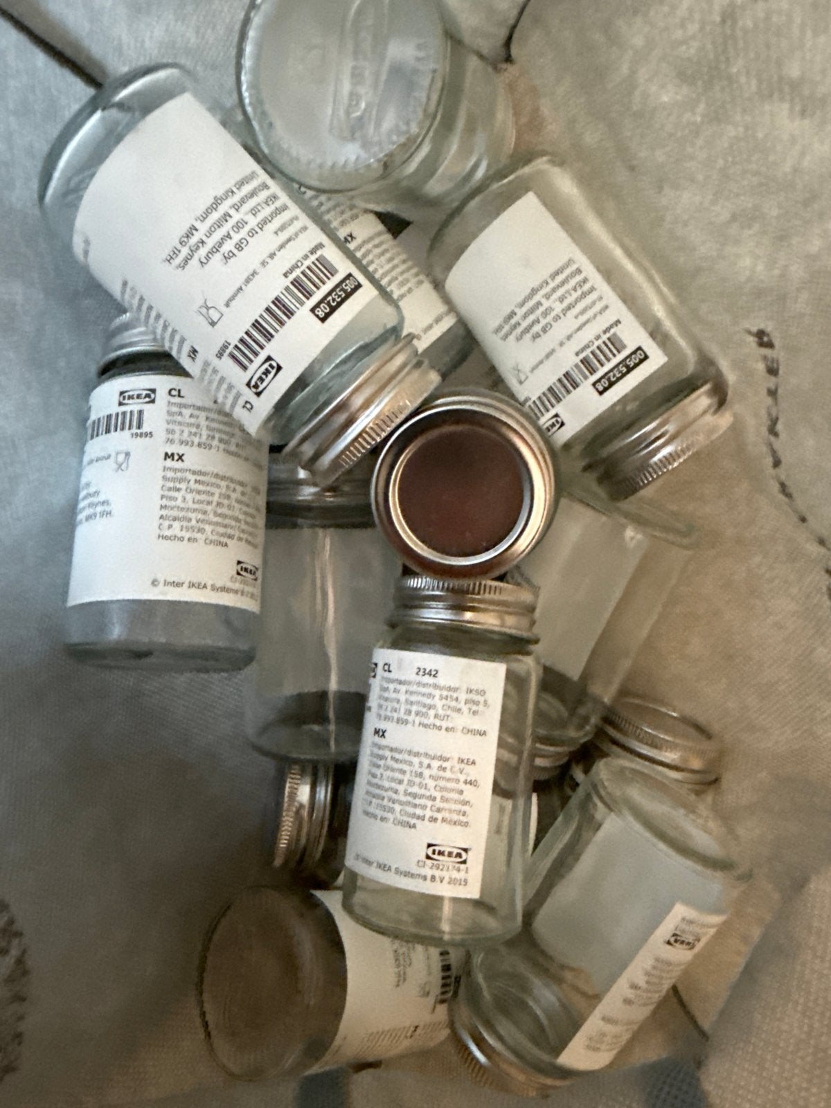 13x IKEA Kruidenpotjes van Glas met Deksel, IKEA, Ophalen of Verzenden, Voorraadpot, Glas