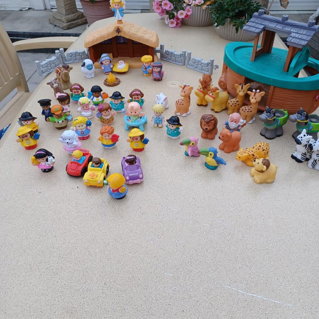 45 little people poppetjes/dieren 35€, Ophalen of Verzenden, Gebruikt