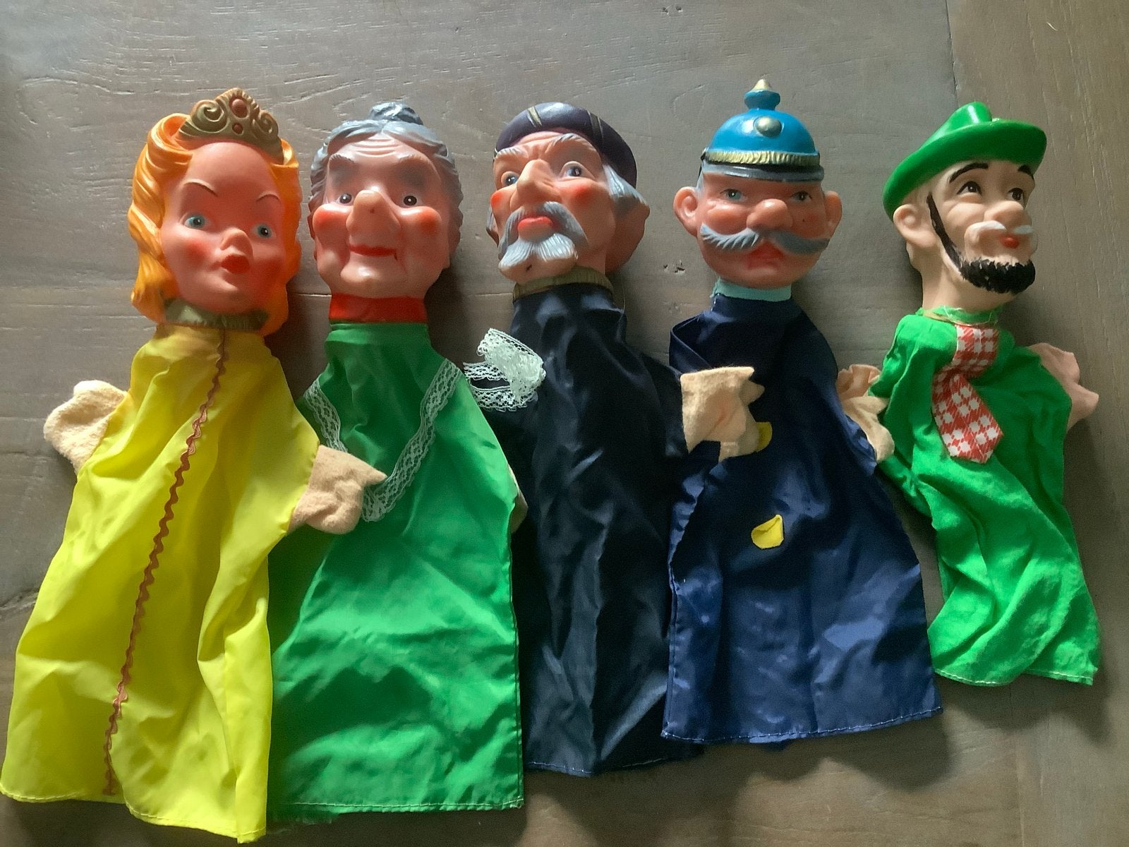 Vintage Handpoppen Set - 5 Stuks, Verzamelen, Ophalen of Verzenden, Gebruikt, Overige typen