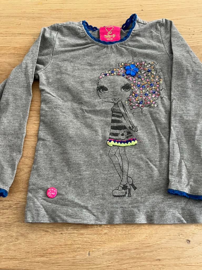 Mim-pi shirts maat 98, Ophalen of Verzenden, Gebruikt, Meisje, Shirt of Longsleeve