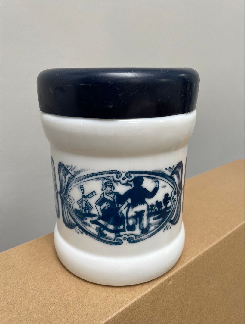 vintage opaline sigarenpot Willem II sigaren fabrieken, Gebruikt, ., Ophalen of Verzenden, .