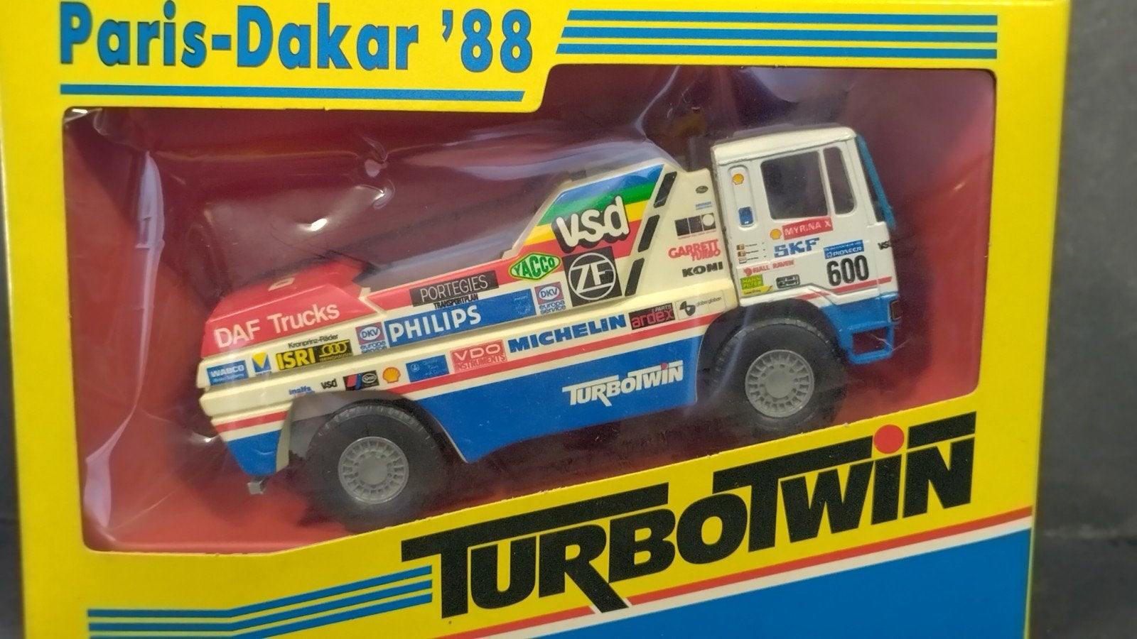 Daf 95 Turbotwin Paris Dakar 1988 De Rooy 1:50 Portegies Pol, Overige merken, Verzenden, ., Zo goed als nieuw