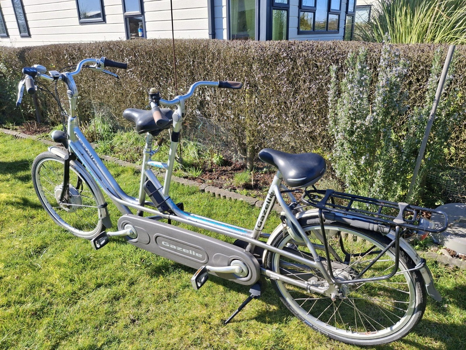 Gazelle tandem fiets electrische ondersteuning., 55 cm of meer, Ophalen of Verzenden, Gebruikt, Minder dan 10 versnellingen
