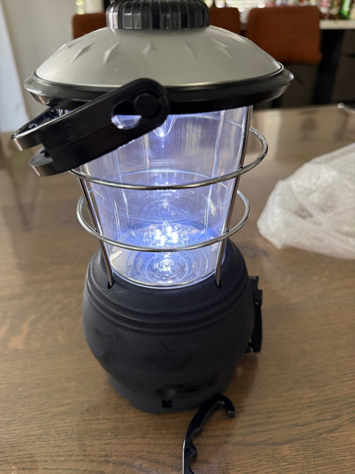 ProPlus Dynamo Campinglamp met LED en Kompas, Ophalen, Zo goed als nieuw, Accu