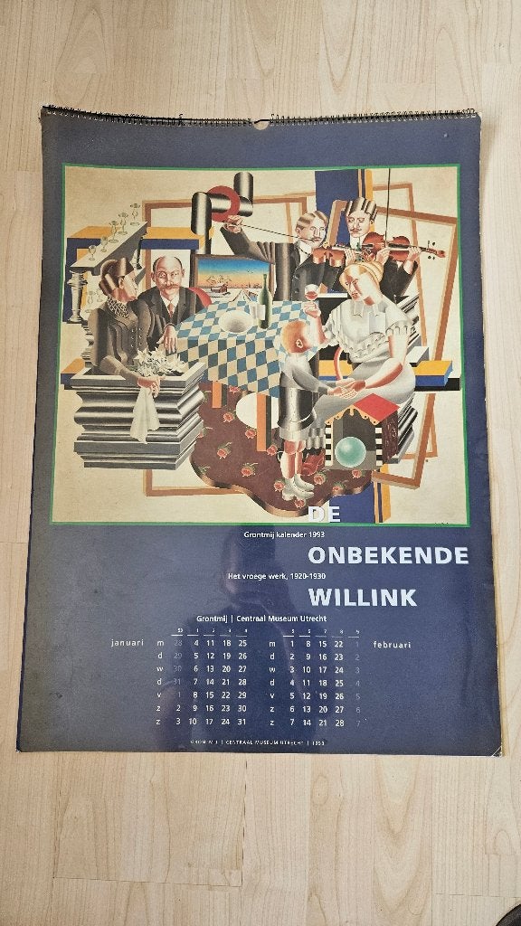 Kalender van Onbekende Willink 1993, Ophalen of Verzenden, Maandkalender, Nieuw
