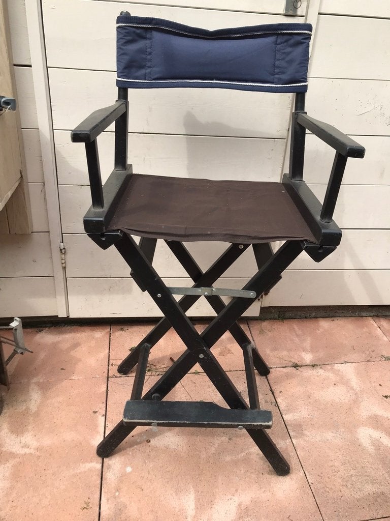 Regisseur stoel, Huis en Inrichting, Stoelen, Ophalen, Zwart, Zo goed als nieuw, Eén