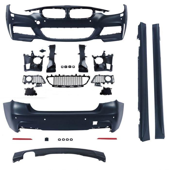BMW F30 Bumper zijscherm m sport side skirt front lip, Ophalen, Gebruikt, Voor, Bumper