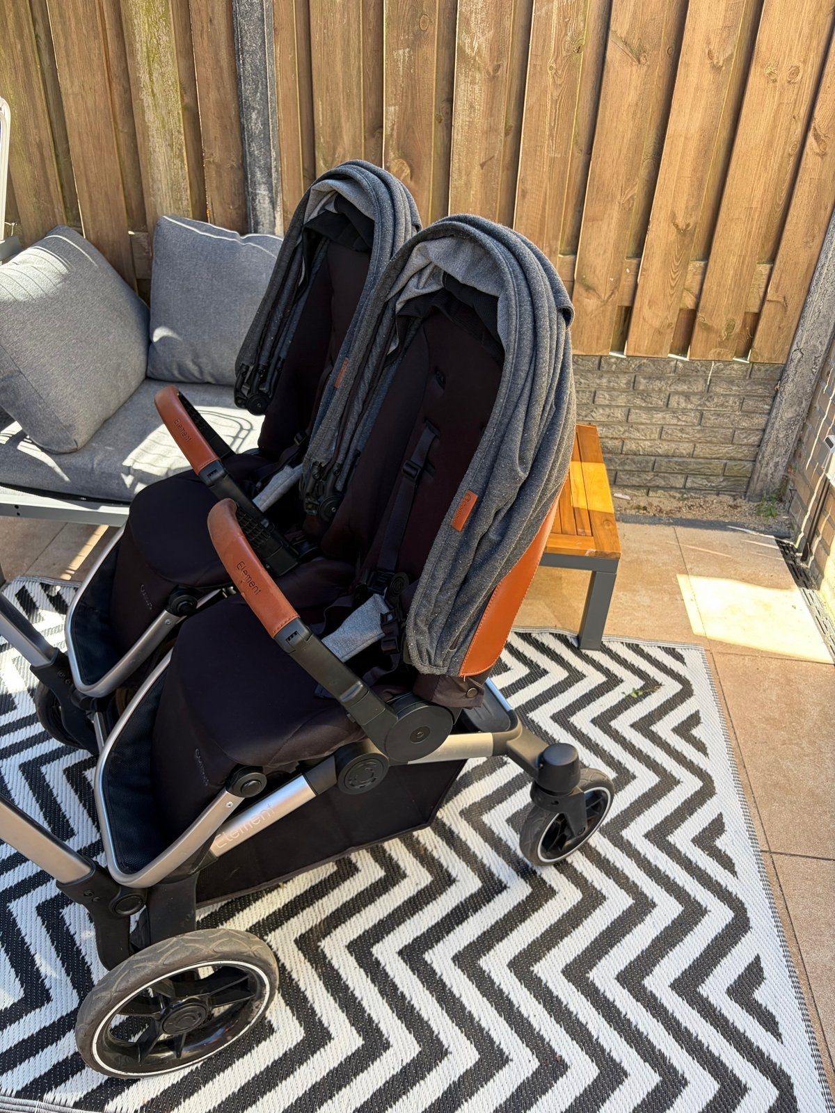 Contour Element kinderwagen met reiswieg en autostoel, Kinderen en Baby's, Overige merken, Gebruikt, Duowagen, Ophalen of Verzenden