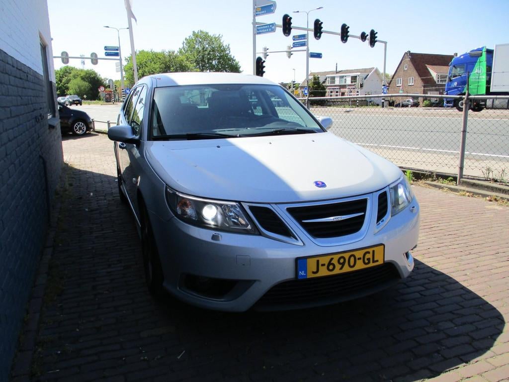 Saab 9-3 Sport Estate 2.8 T V6 Aero XWD, Auto's, Saab, Automaat, Gebruikt, Zwart, Leder