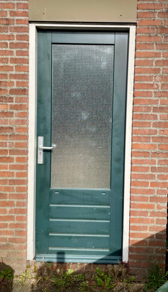 Hardhouten Buitendeur 2100 x 830 mm, Ophalen, Gebruikt, 80 tot 100 cm, 215 cm of meer