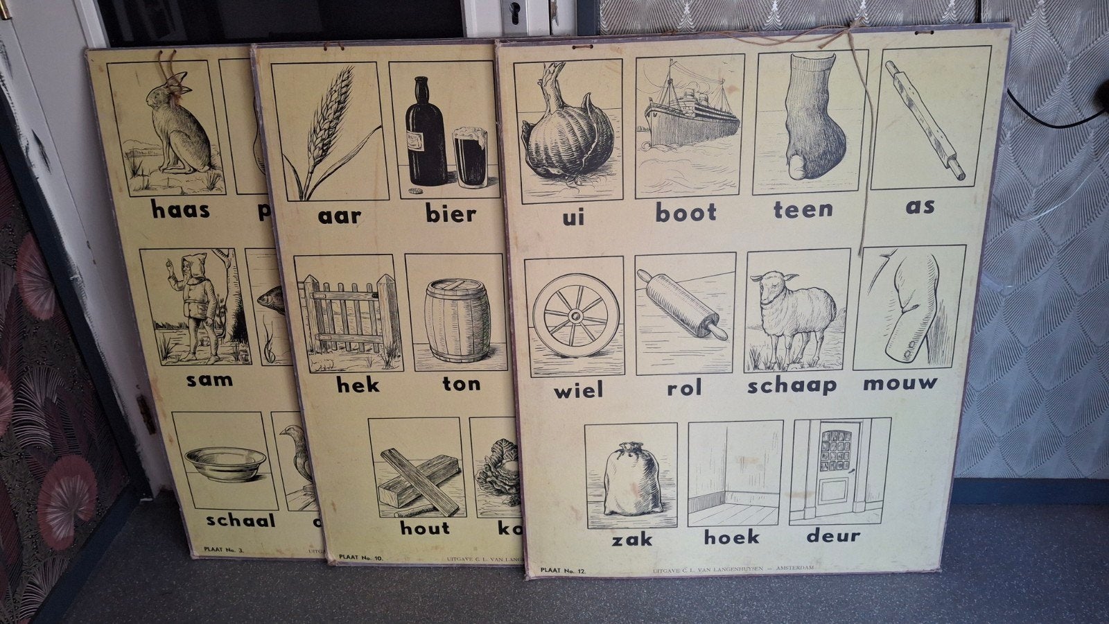 oude schoolplaten, brocante schoolplaat, grote schoolplaat, Ophalen, Overige thema's