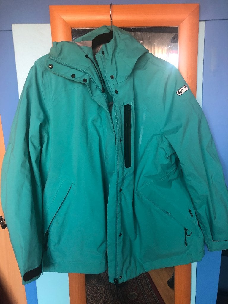 mooie lichtgroene waterproof jas C&A 46 zgan, Verzenden, Maat 42/44 (L), Zo goed als nieuw, C&A