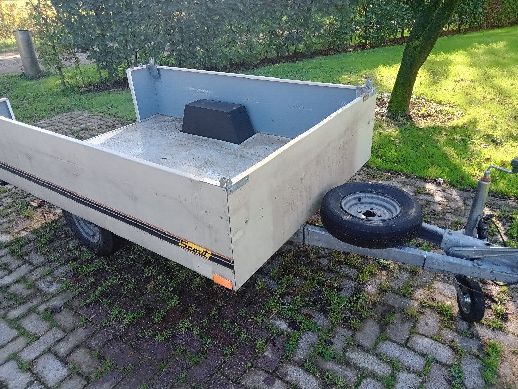 Onderstel aanhanger (verzinkt), Ophalen, Gebruikt