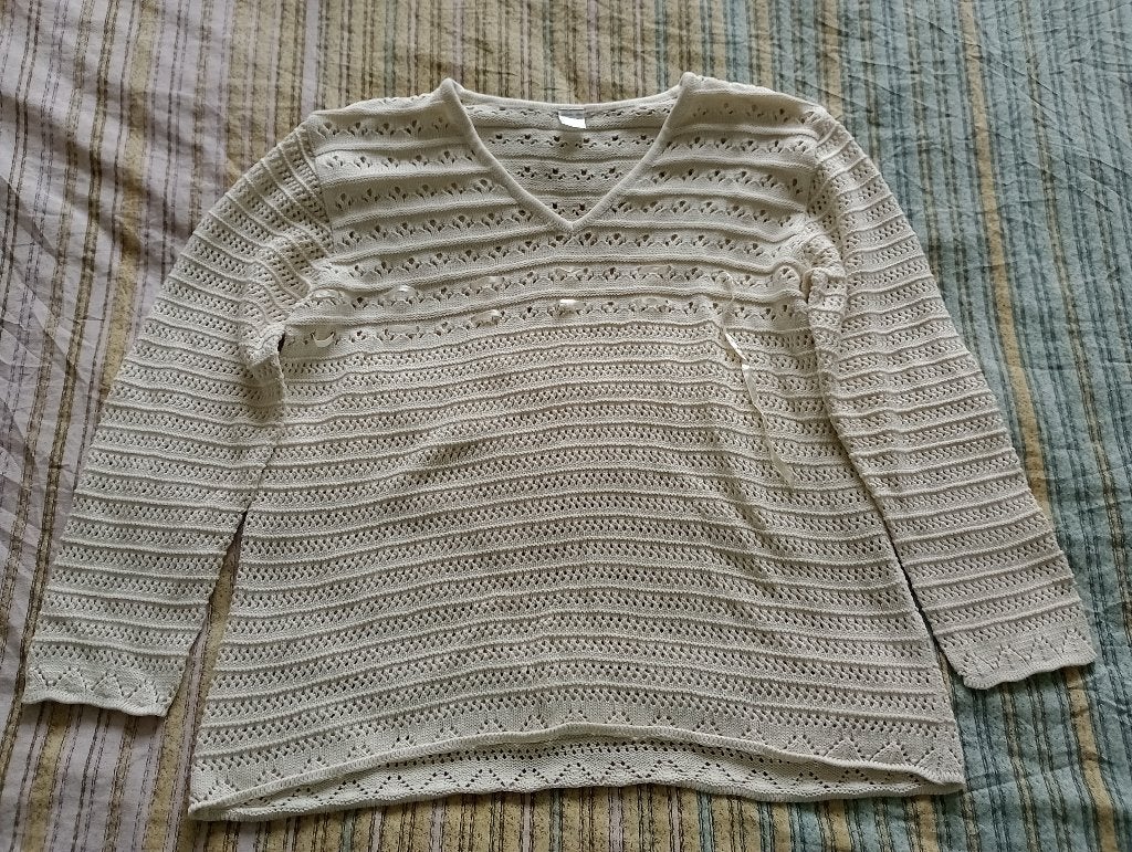 Dames Trui, Beige - Maat 44/46, Ophalen of Verzenden, Zo goed als nieuw, Maat 46/48 (XL) of groter, Beige