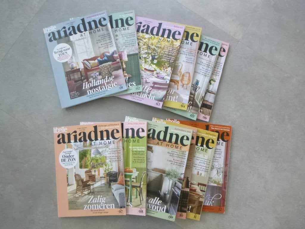 jaargang Ariadne at Home 2025 1 t/m 12  in nette staat, Ophalen of Verzenden, Zo goed als nieuw, Overige typen