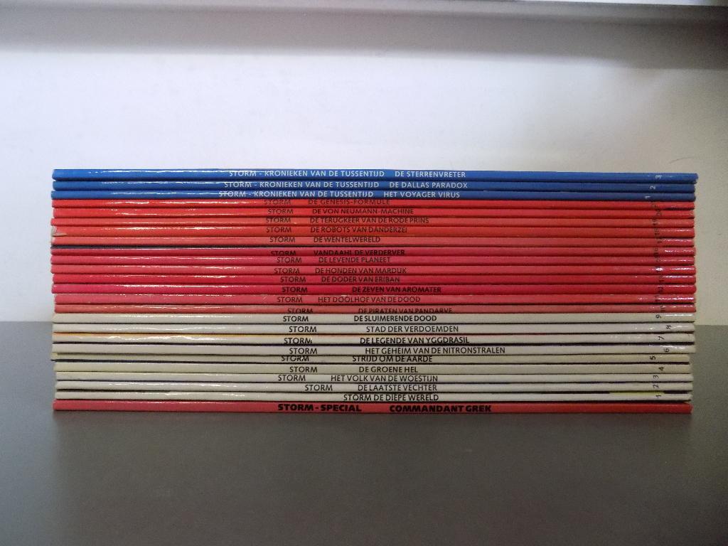 Storm ~ Complete serie 0 t/m 22 + 1 t/m 3, Boeken, Complete serie of reeks, Ophalen of Verzenden, Zo goed als nieuw, Don Lawrence
