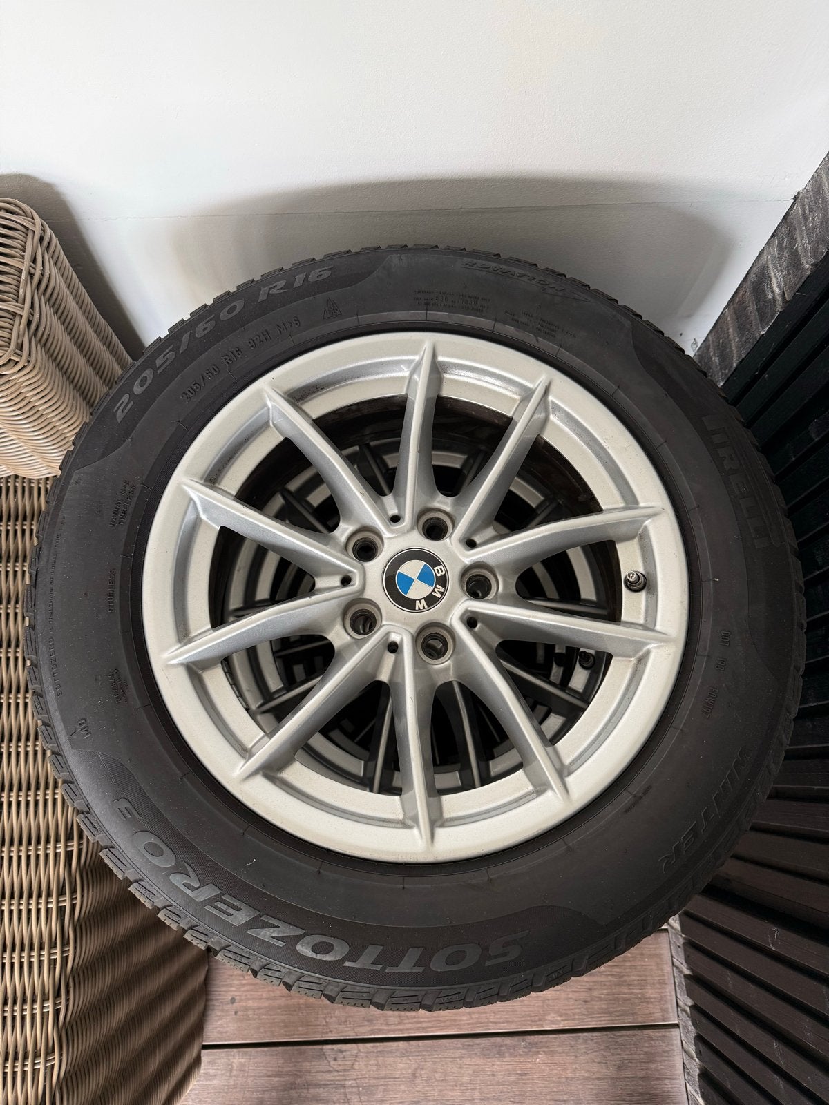 BMW 16 inch winterbanden met velgen - Pirelli Sottozero 3, Auto-onderdelen, Banden en Velgen, Ophalen, Gebruikt, 16 inch, Banden en Velgen