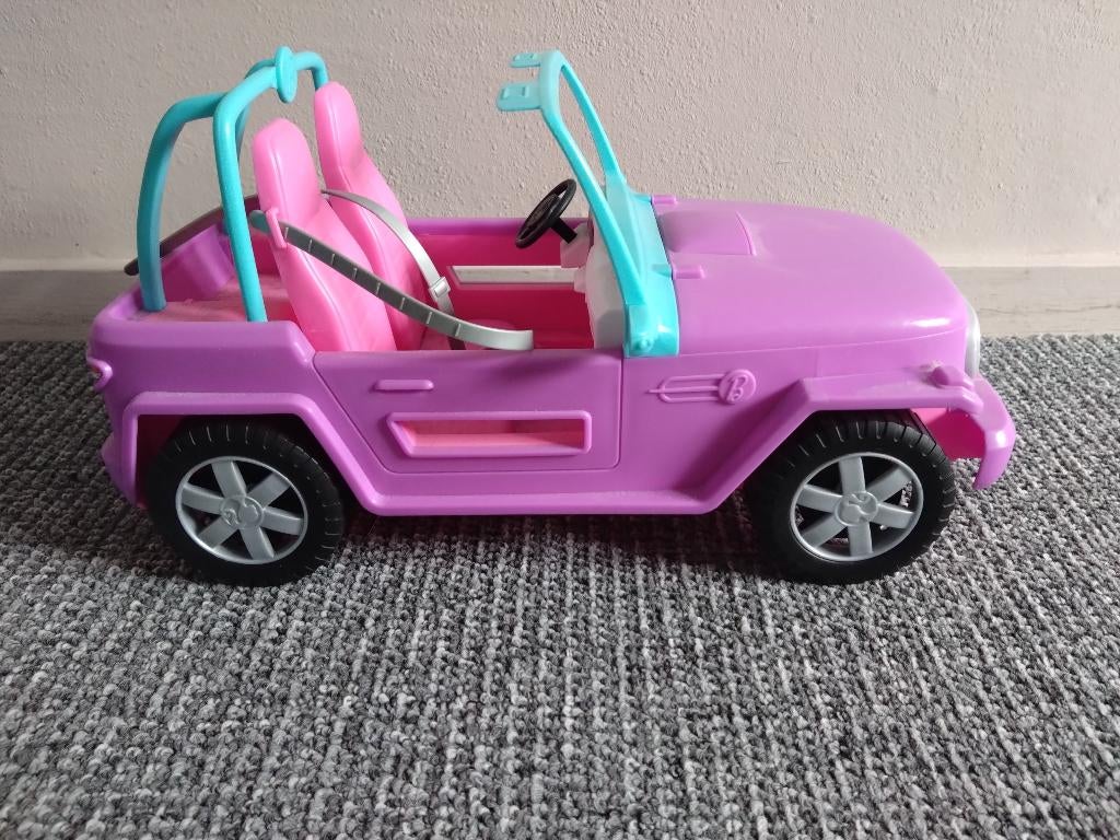 Barbie auto, Ophalen, Gebruikt, Barbie