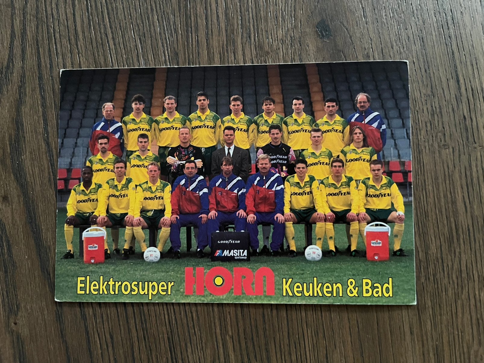 FOTOKAART FORTUNA SITTARD 94-95 KAMPIOEN EERSTE DIVISIE, Ophalen of Verzenden, Zo goed als nieuw, Overige binnenlandse clubs, Spelerskaart