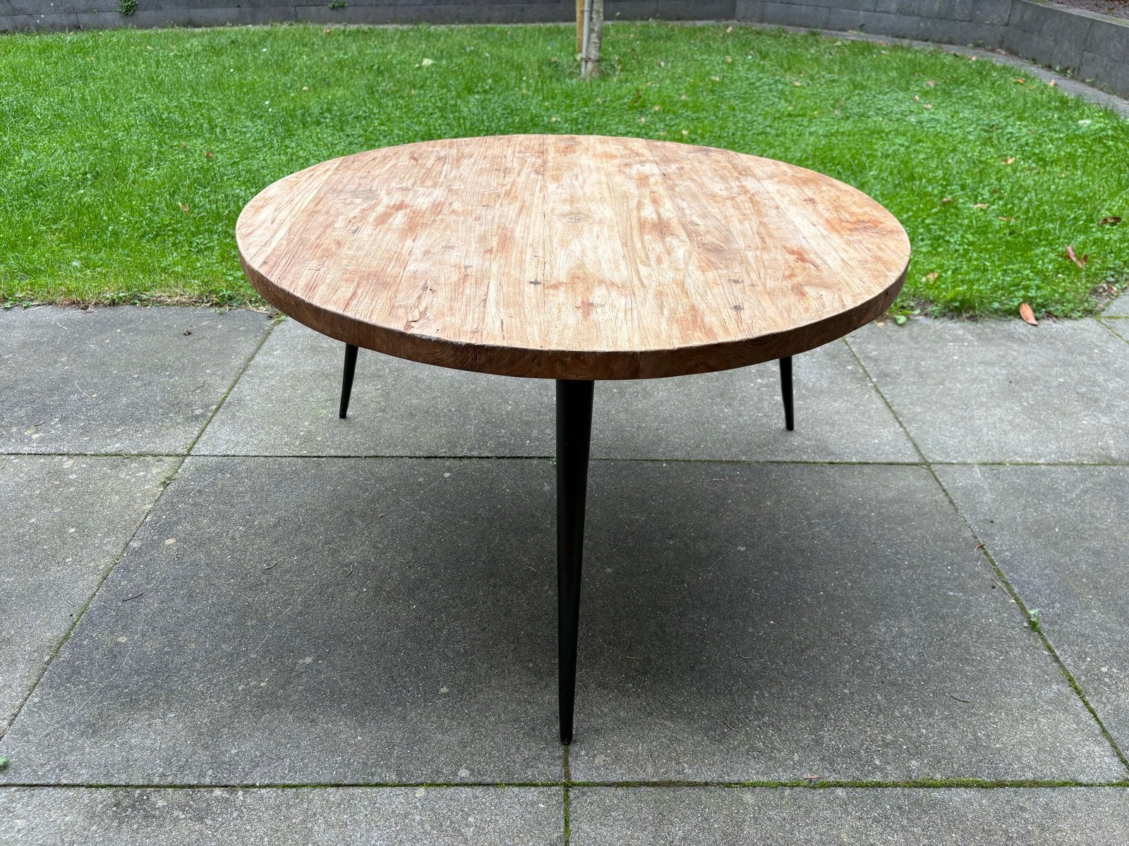 Nette ronde houten salontafel, 80 cm diameter, 45 cm hoog, Ophalen, Gebruikt, Rond, 50 tot 100 cm