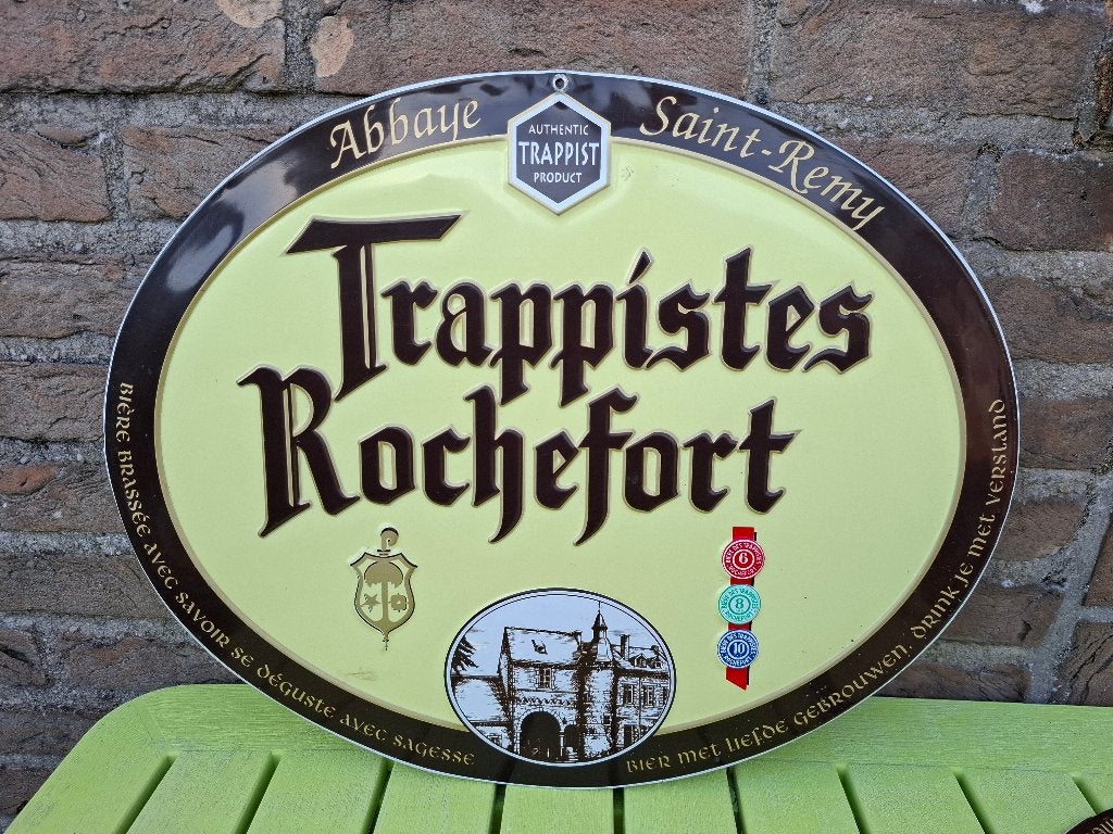 authentiek reclamebord Rochefort, Verzamelen, Ophalen of Verzenden, Nieuw, Reclamebord, Plaat of Schild, Overige merken