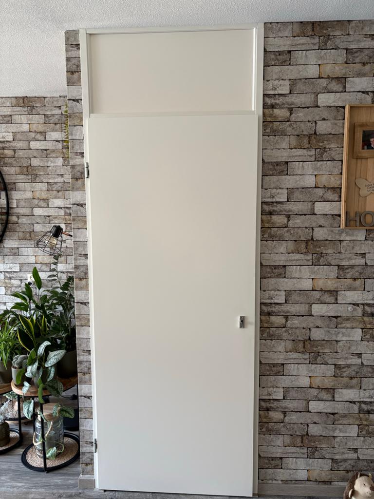 Binnendeur kleur 9010, Doe-het-zelf en Verbouw, Deuren en Horren, Ophalen, Gebruikt, 80 tot 100 cm, 215 cm of meer
