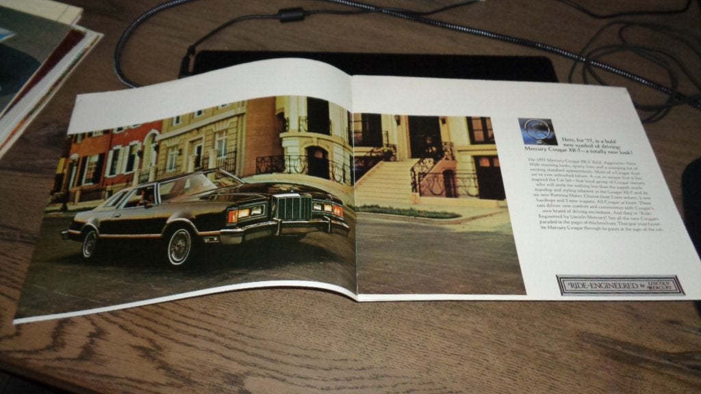 USA Folder  MERCURY COUGAR    1977, Ophalen of Verzenden, Nieuw, Overige merken