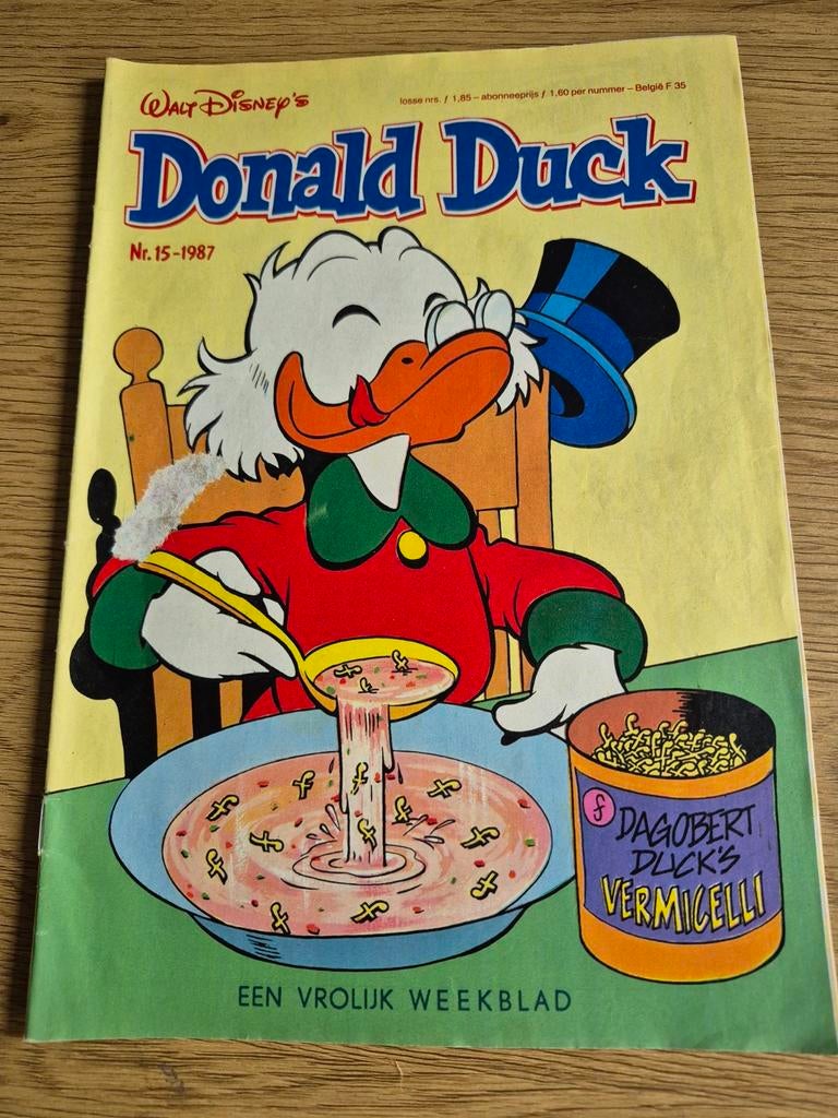 Donald Duck Weekblad Nr. 15 - 1987, Eén stripboek, Ophalen of Verzenden, Gelezen, Walt Disney