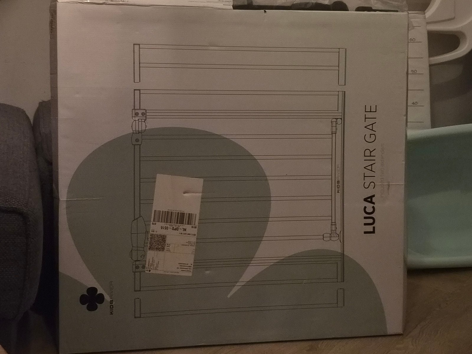 Zwart Luca Stair Gate Traphekje - Nieuw in doos, Ophalen, Overige typen, Nieuw, Metaal of IJzer