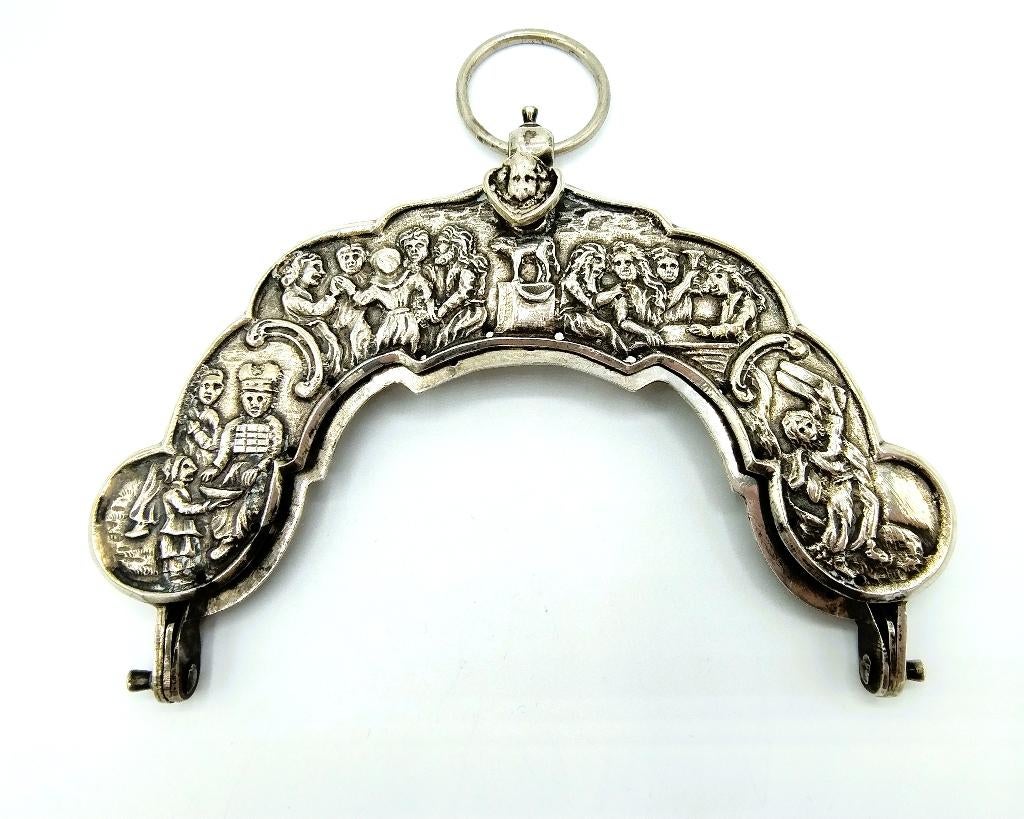 Zilveren tasbeugel, W. Edeling, Schoonhoven, ca. 1915, Verzenden, Zilver