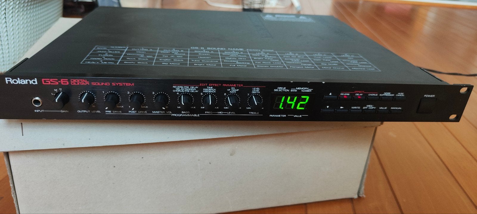 Roland GS-6 Digital Guitar Sound System Multi-effect, Muziek en Instrumenten, Effecten, Ophalen of Verzenden, Gebruikt, Multi-effect