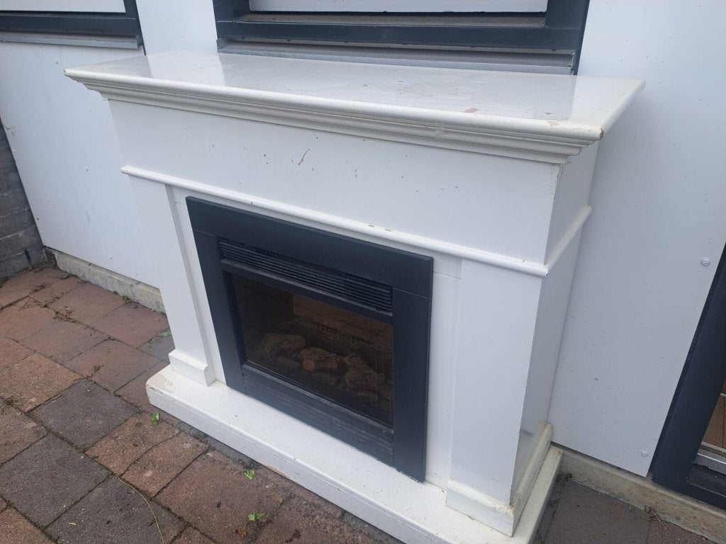 Open haard / Schouw, Huis en Inrichting, Haarden, Ophalen, Gebruikt, Vrijstaande haard, Elektrische haard