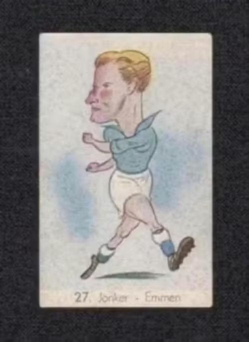Voetbalplaatje FC Emmen Jonker 1949., Ophalen of Verzenden, Zo goed als nieuw