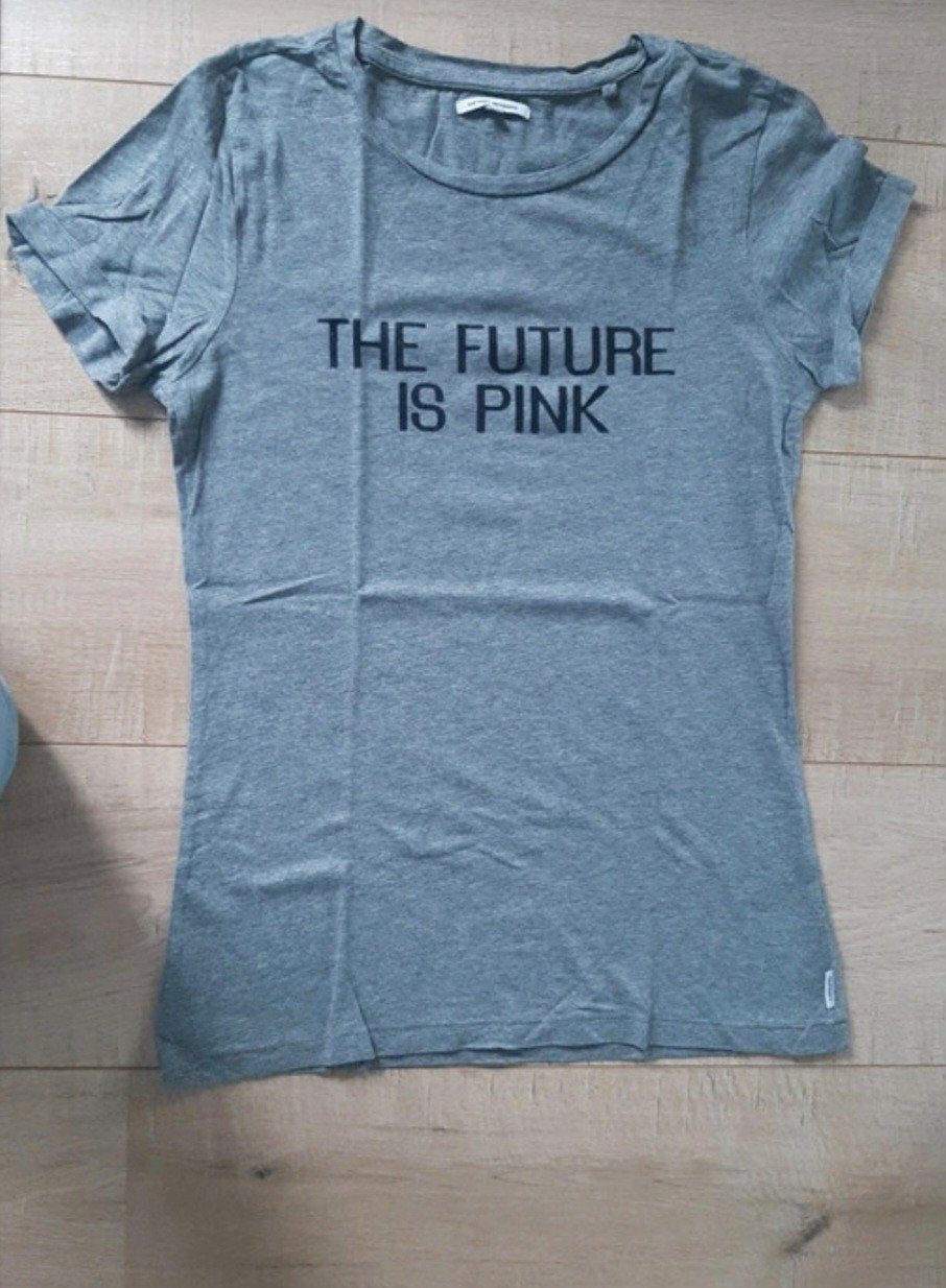 Grijs Distrikt nørrebro T-shirt "The future is pink" XS, Distrikt nørrebro, Ophalen of Verzenden, Korte mouw, Maat 34 (XS) of kleiner