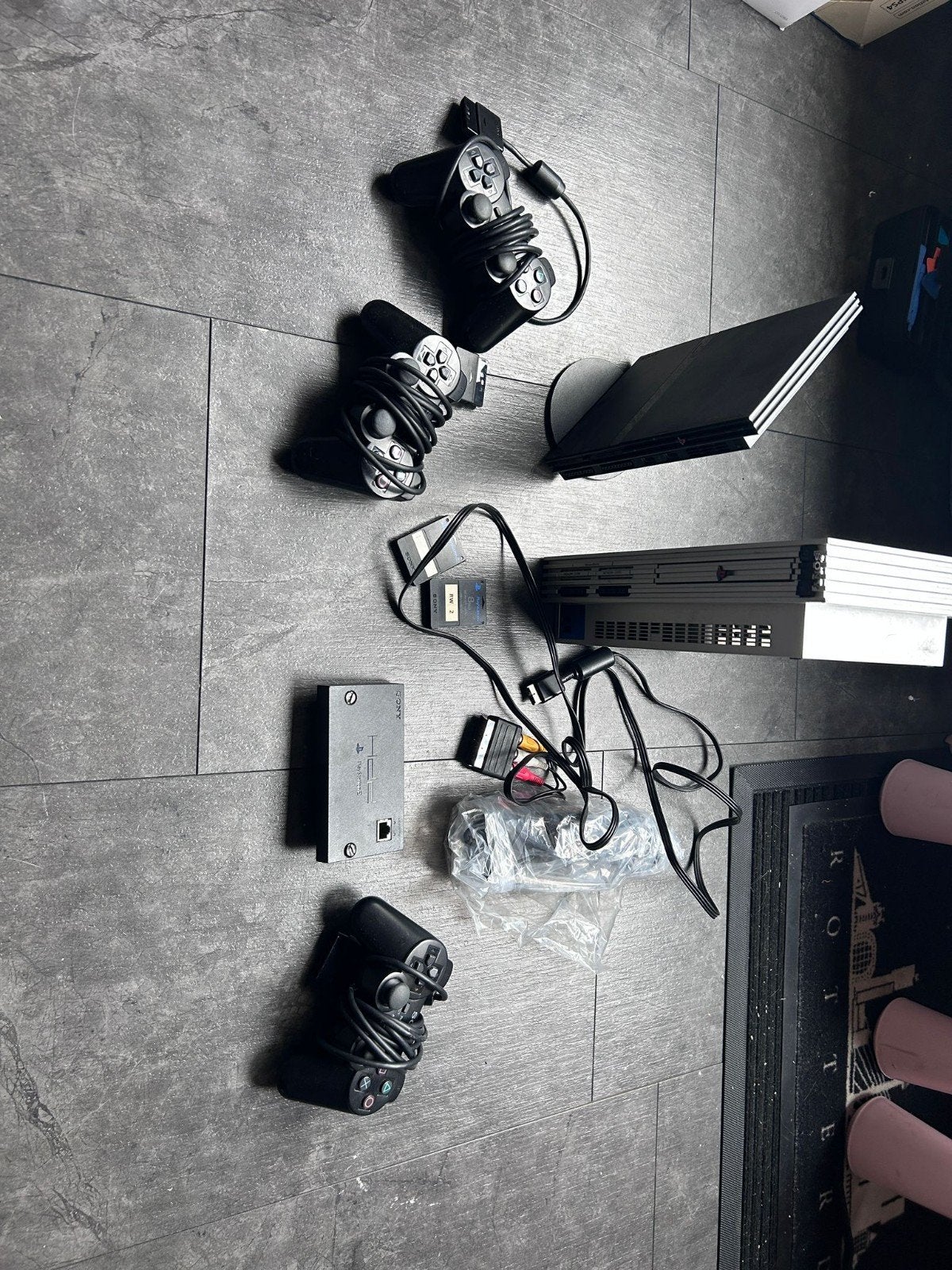 Ps2 met veel toebehoren, Gebruikt, Met games, Ophalen of Verzenden, Slim