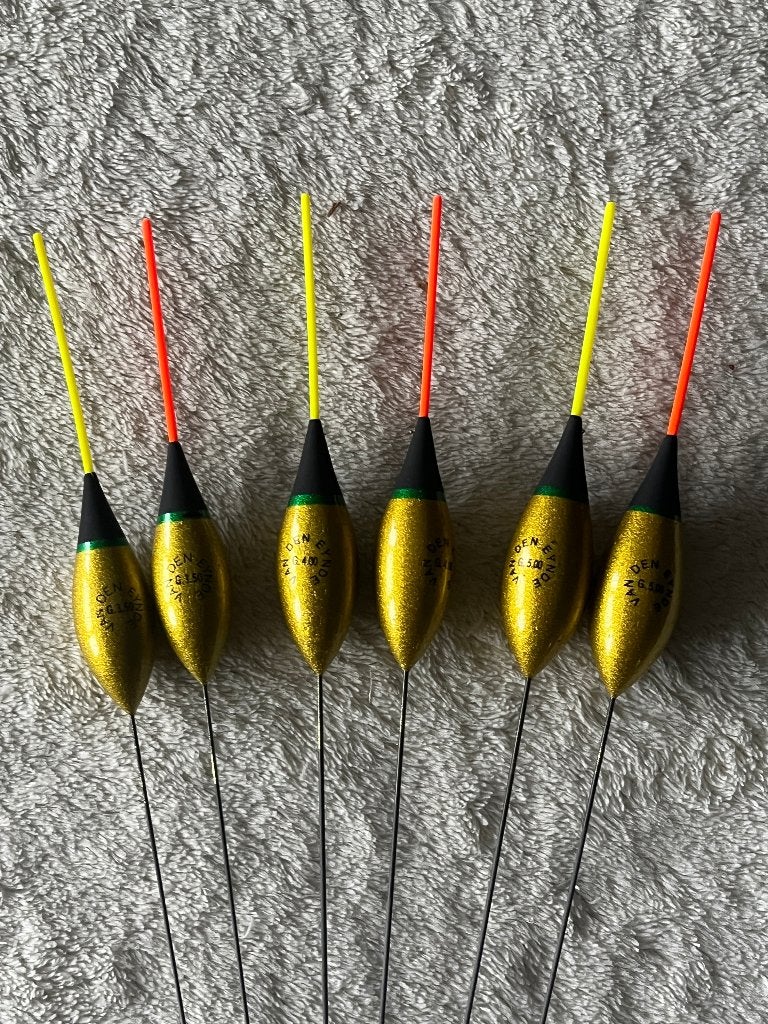 adv 221 / NIEUW serie 6 dobbers TUBERTINI, Ophalen of Verzenden, Nieuw, Dobber of Lood